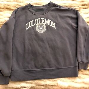 lululemon athletica Blue Crewneck Sweater